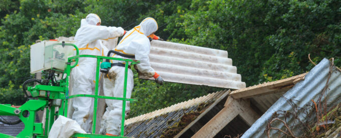 Removal Of Fiber Cement Containing Asbestos